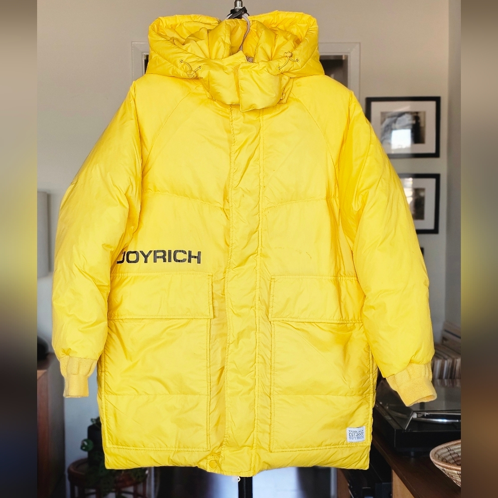 Joyrich Yellow Down Coat Streetwear Los Angeles